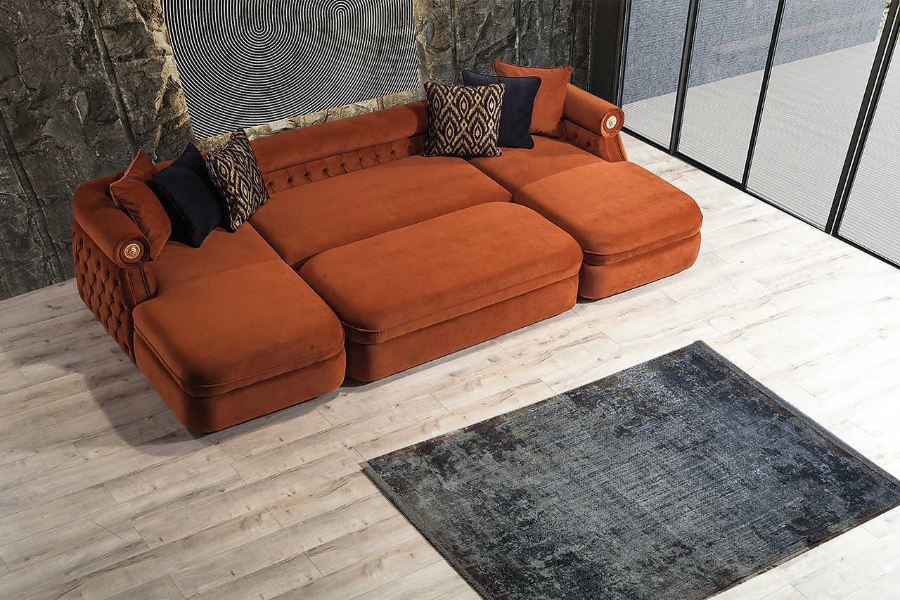Brooklyn Orange Sectional
