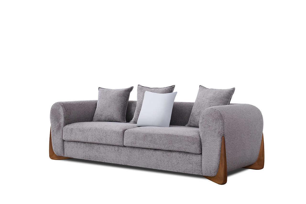 Stylus Pewter Fabric 2-Piece Living Room Set