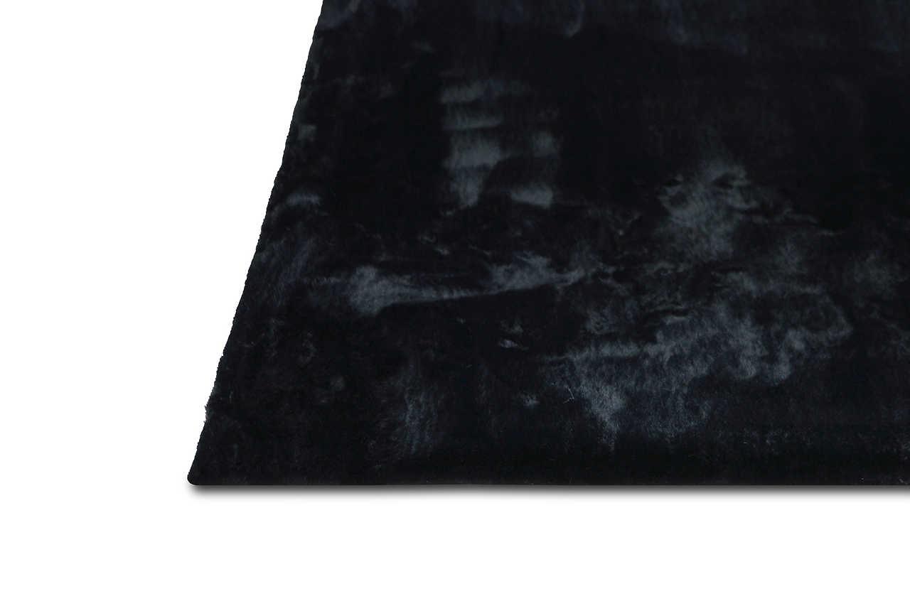 Rabbit Black Area Rug