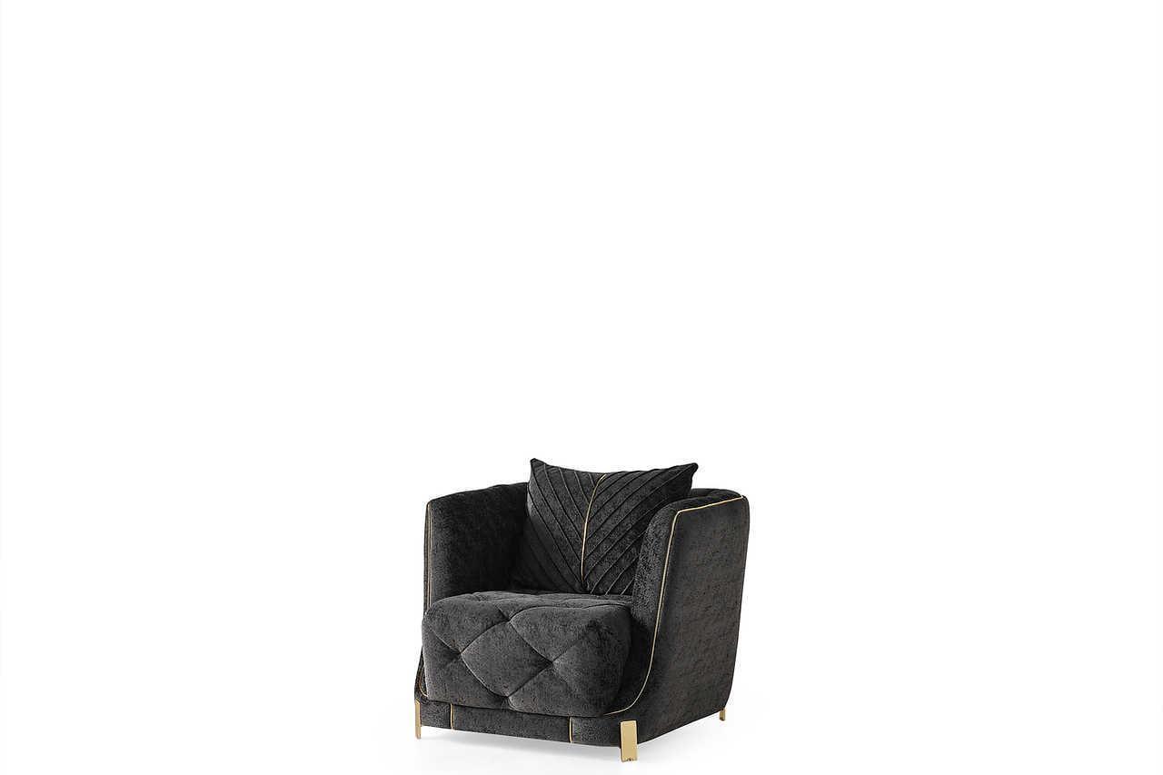 Elit Charcoal Living Room Set