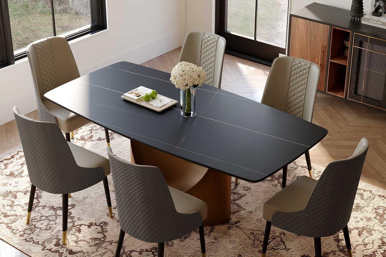 Lexi Matte Sintered Stone Dining Table #1
