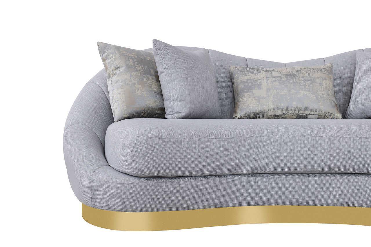 Olena Dove Gray 2-Piece Living Room Set