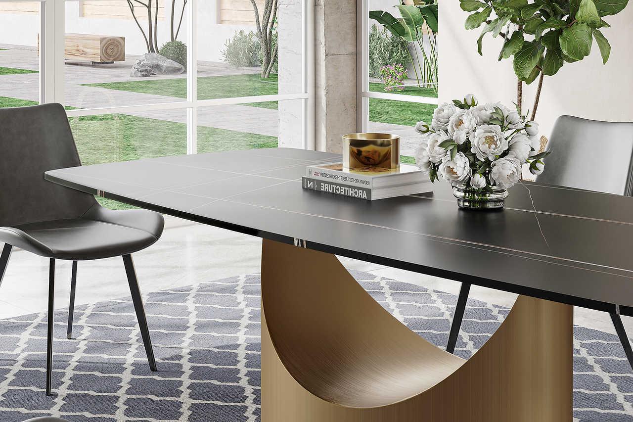 Lexi Matte Sintered Stone Dining Table #2