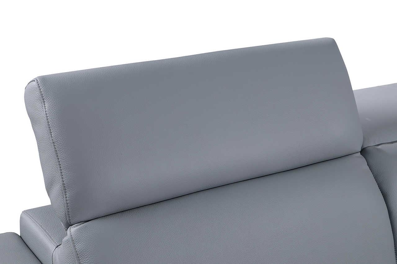 Favo Light Blue Leather Chair