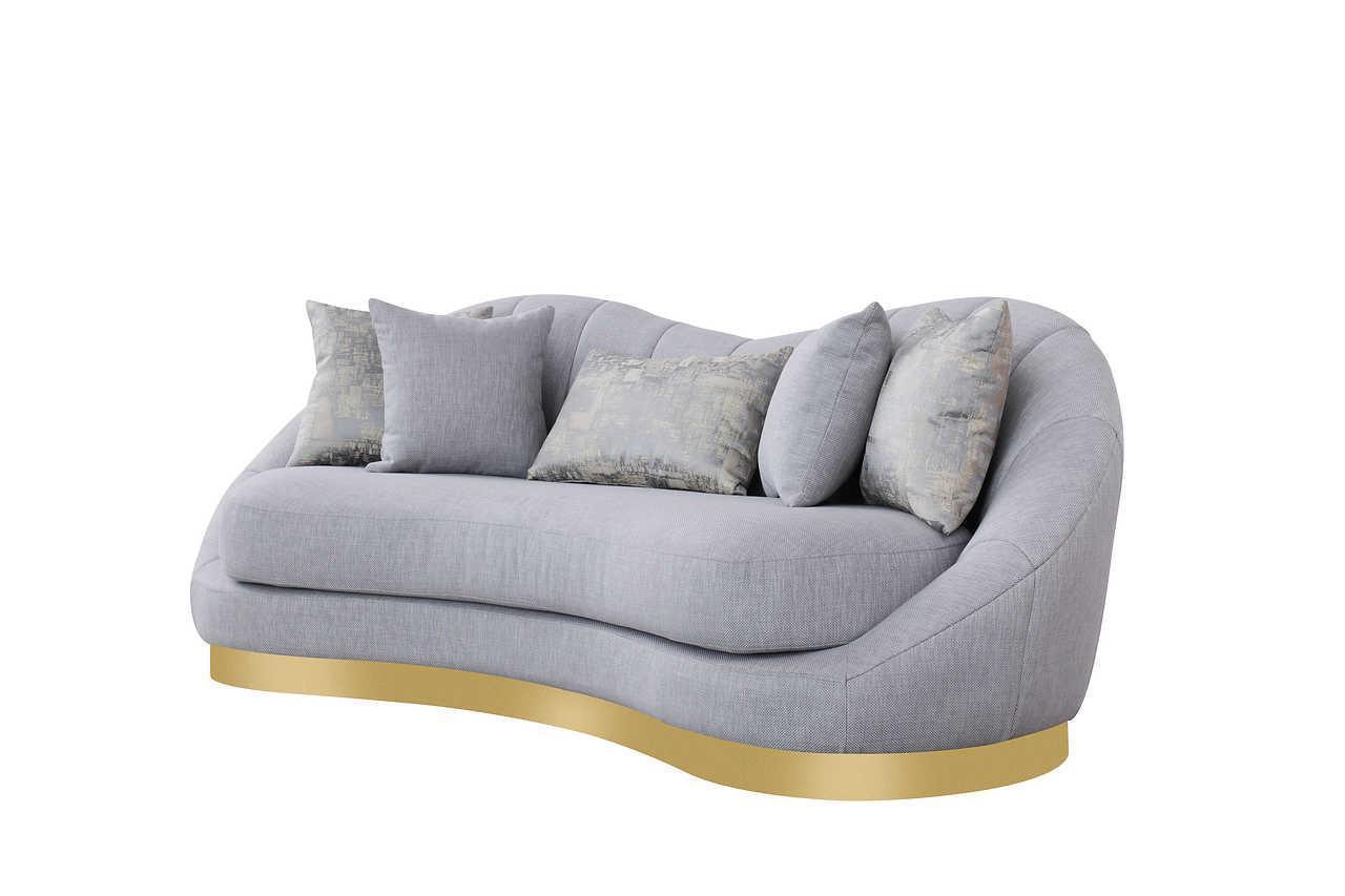 Olena Dove Gray 2-Piece Living Room Set