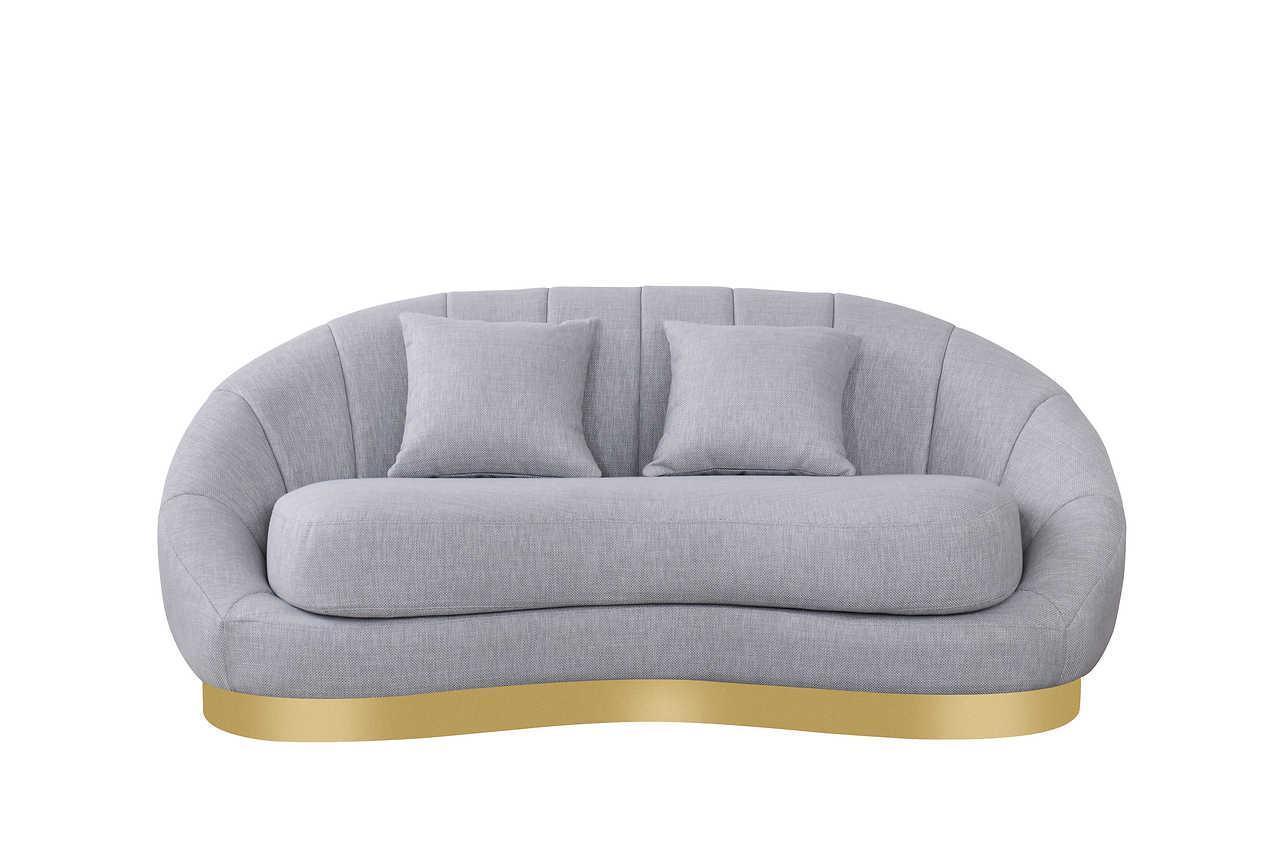 Olena Dove Gray 2-Piece Living Room Set