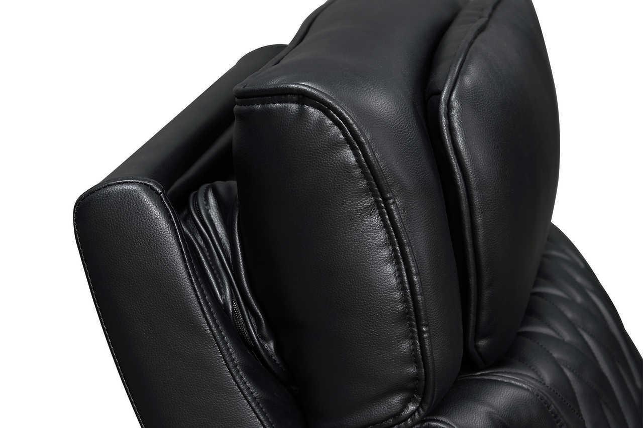 Skyline Black Leather 2-Piece Power Reclining Set