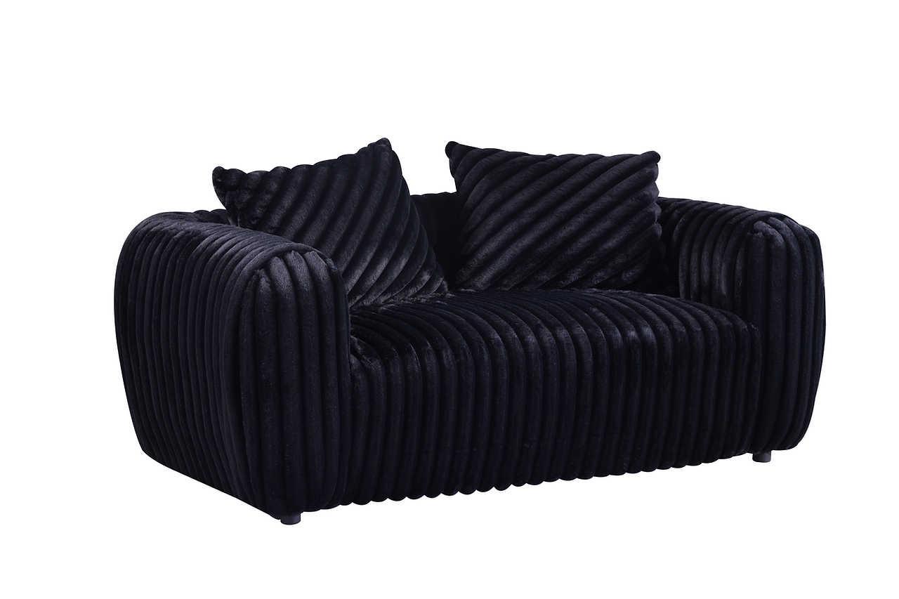 Eli Black Fabric Chair