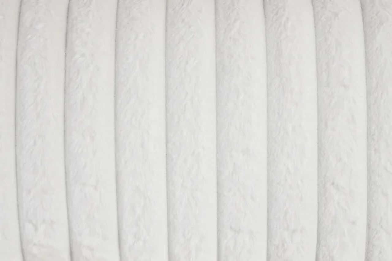 Melow White Fabric 3-Piece Reclining Set