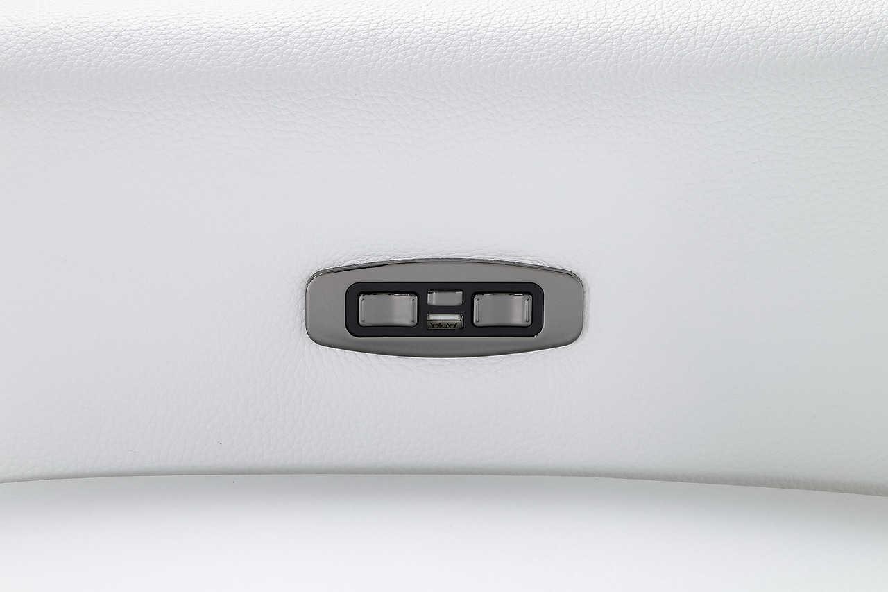 Nexus White Power Reclining Sectional