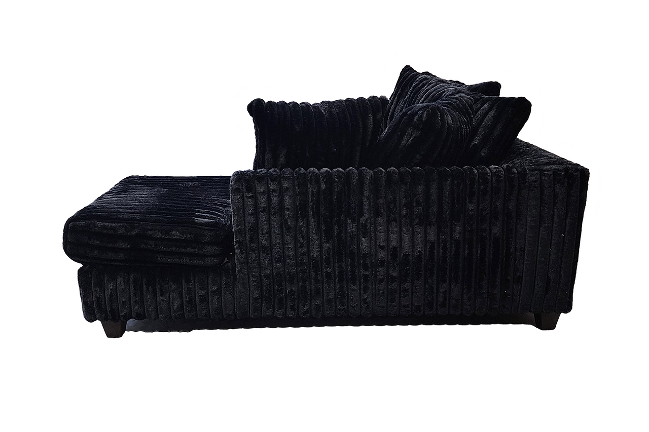 Gia Black 2-Piece Sectional