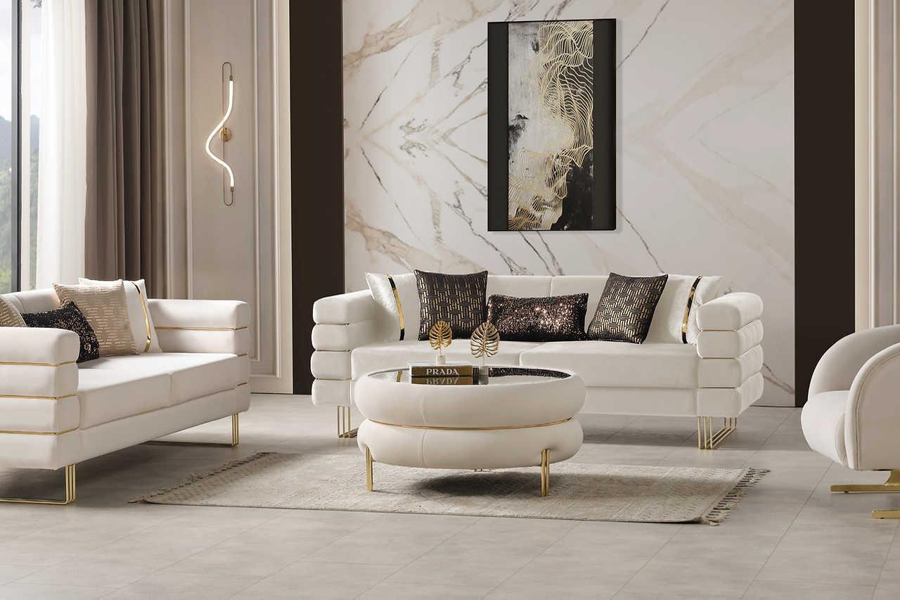 Luma Off White Living Room Set
