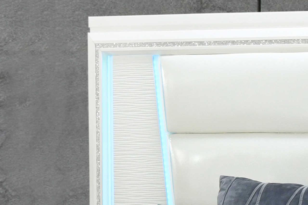 Aanya White Nightstand - Ella Furniture