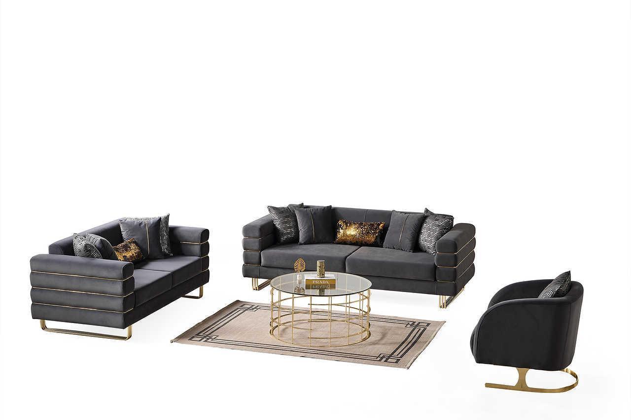 Luma Gray 2-Piece Living Room Set