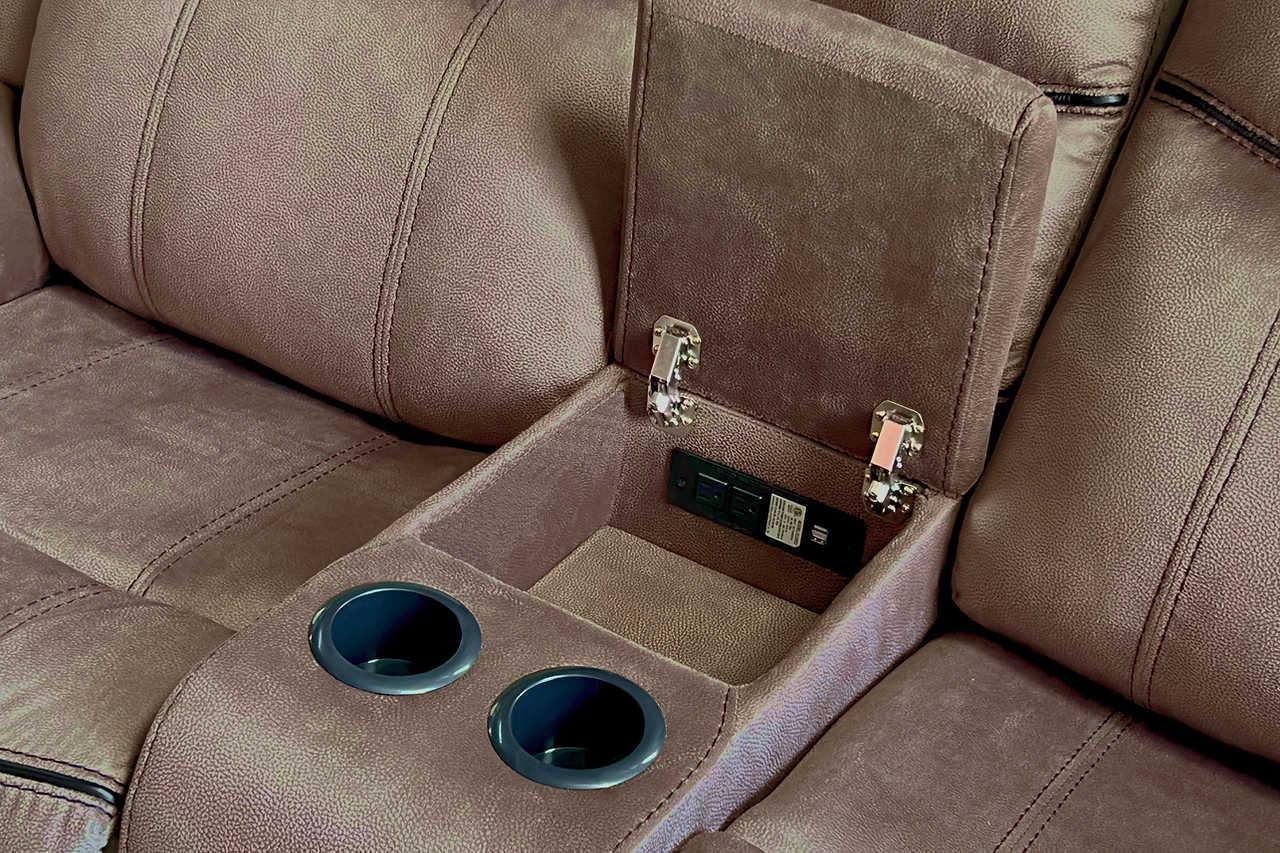 Rio Grande Brown Microfiber 3-Piece Reclining Set