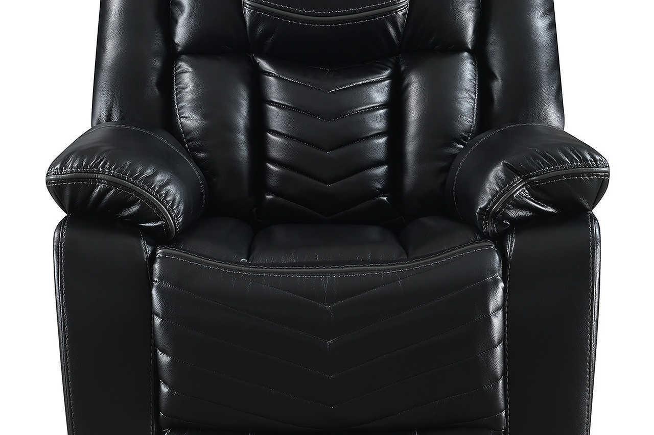 Lucky Charm Black 3-Piece Power Reclining Set