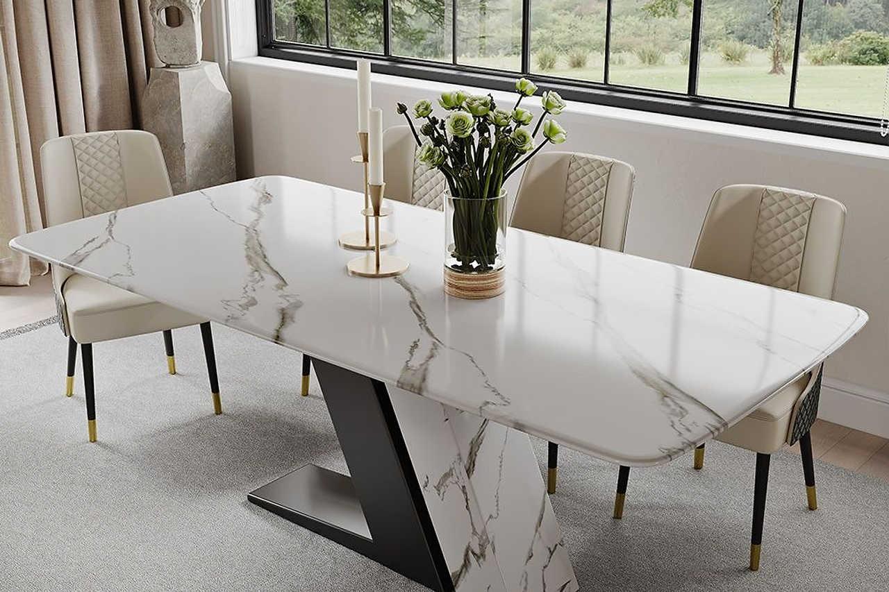 Gobi 79" Modern Lux White Table