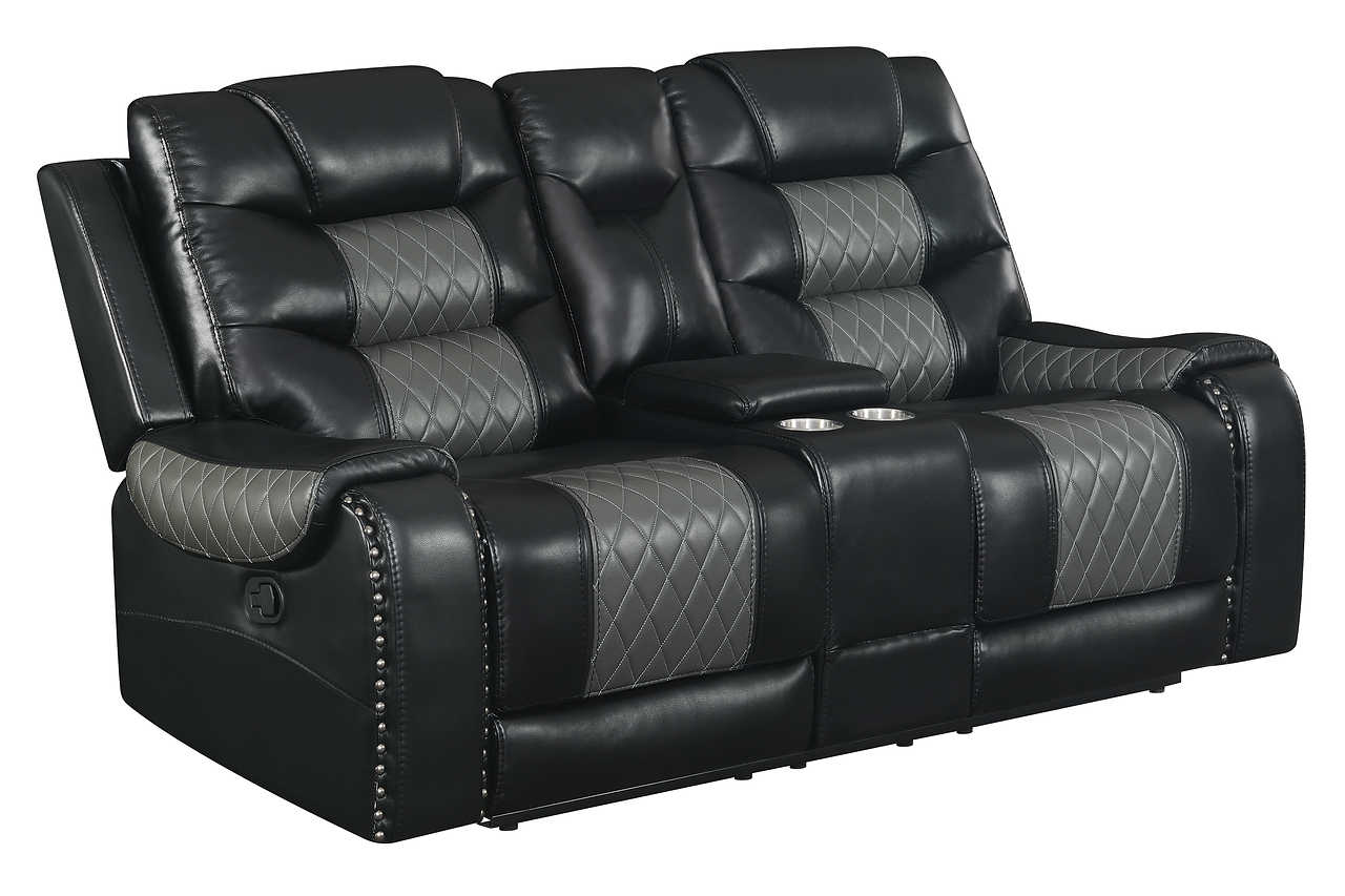 Phoenix II Black Faux Leather Recliner