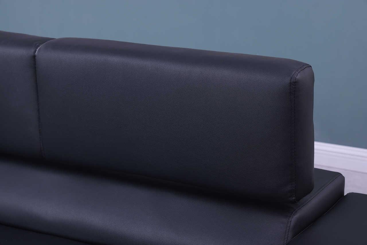 Magic Black PU LED Speaker Sectional