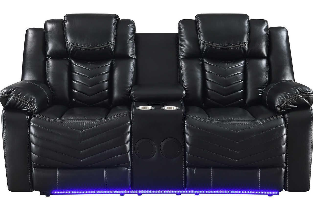 Lucky Charm Black 3-Piece Power Reclining Set