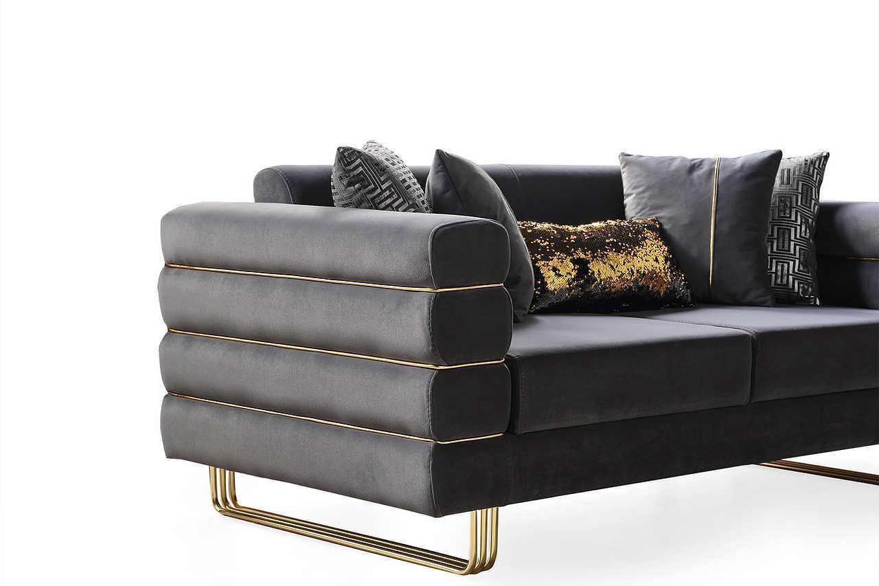 Luma Gray 2-Piece Living Room Set