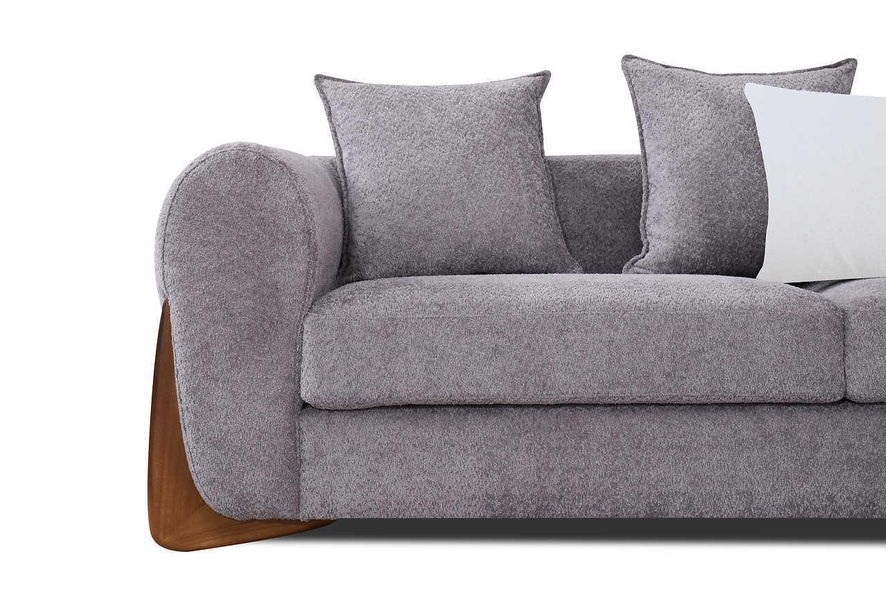 Stylus Pewter Fabric 2-Piece Living Room Set