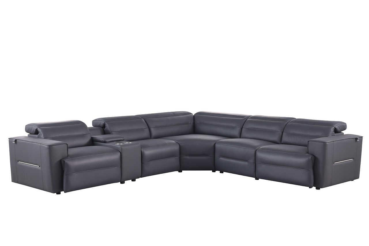Nexus Dark Navy Power Reclining Sectional