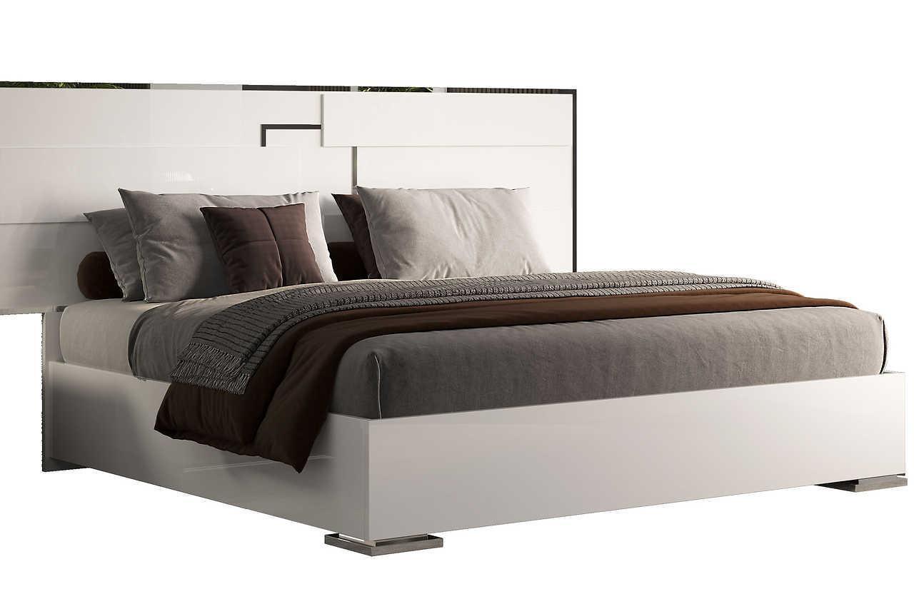 Infinity White King Bed