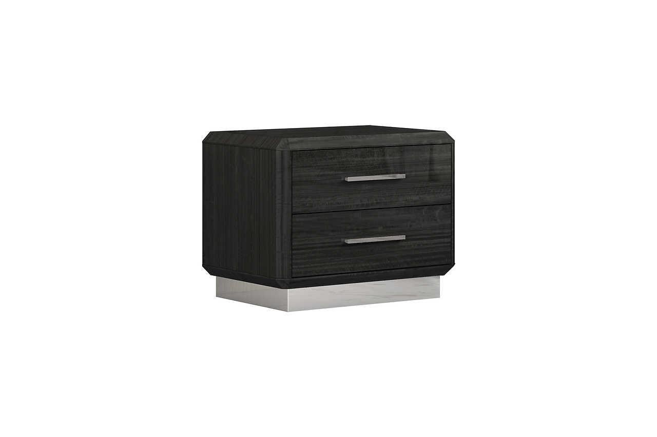 Dion Gray Modern King Bed - Ella Furniture