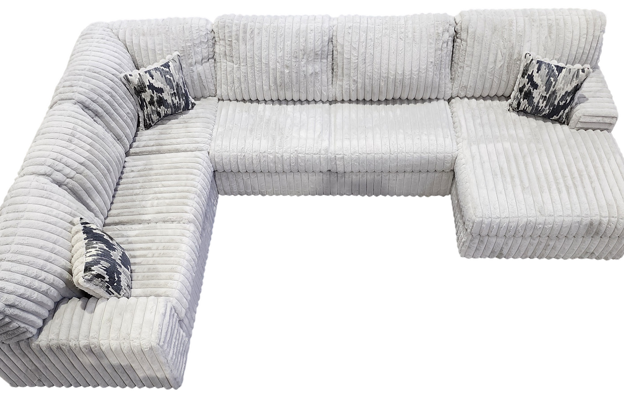 Austin Light Gray 3-Piece Sectional