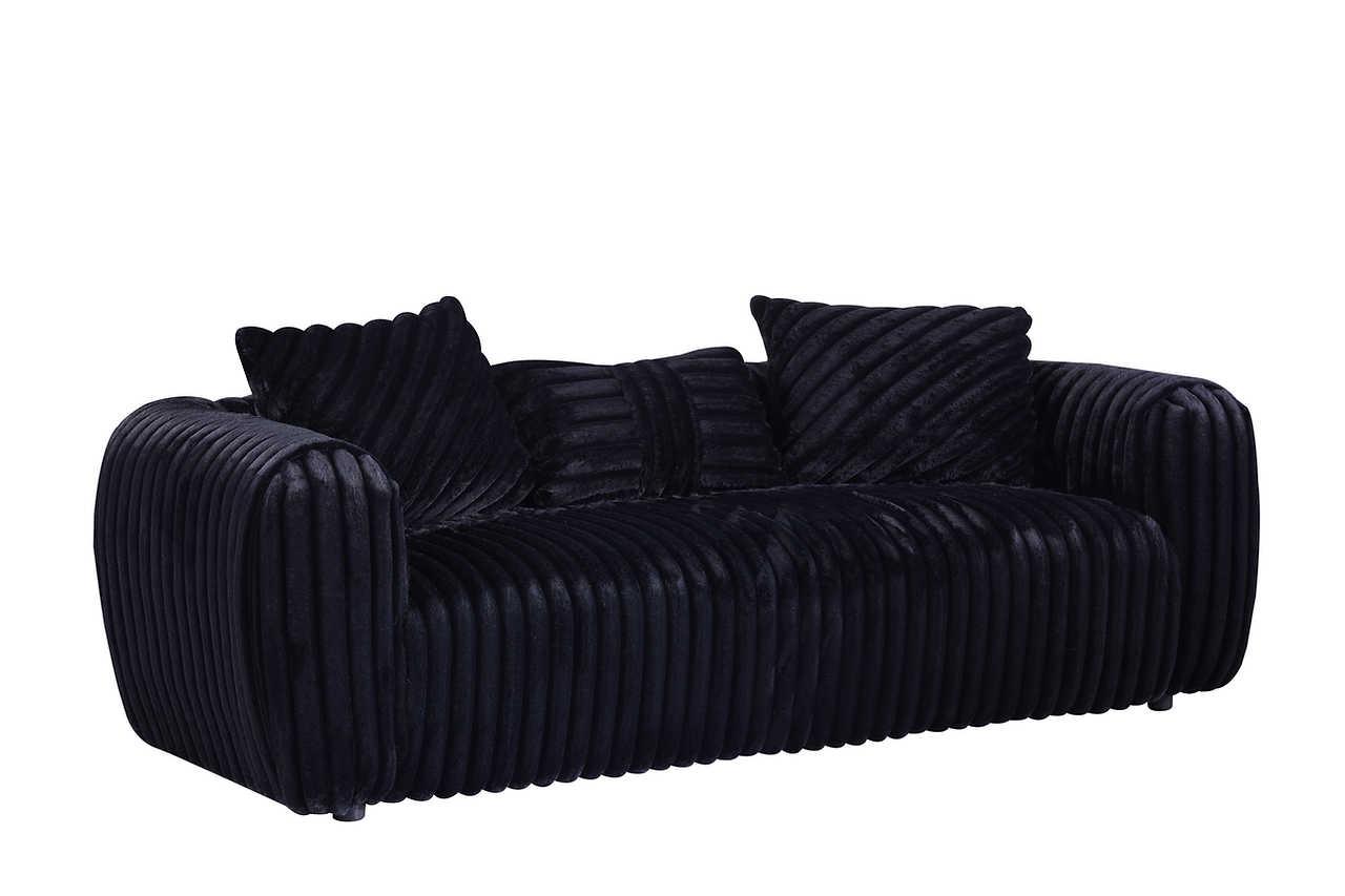 Eli Black Fabric Chair