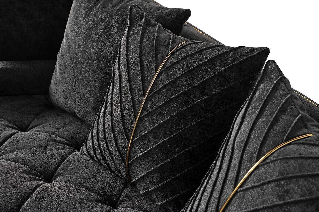 Elit Charcoal Living Room Set