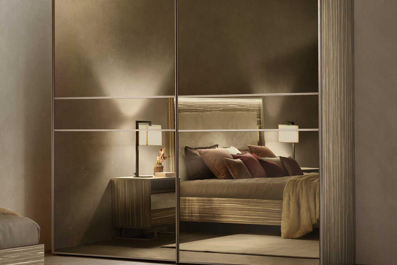 Luce Beige LED Italian Bedroom Set