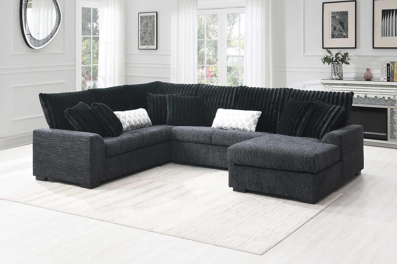 Brady Black Sectional