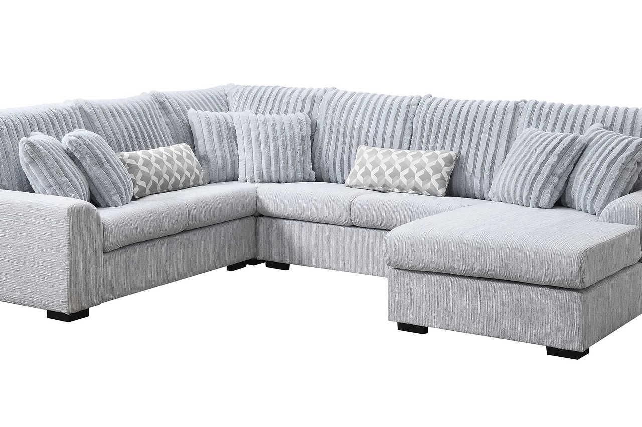 Brady Grey Fabric Sectional