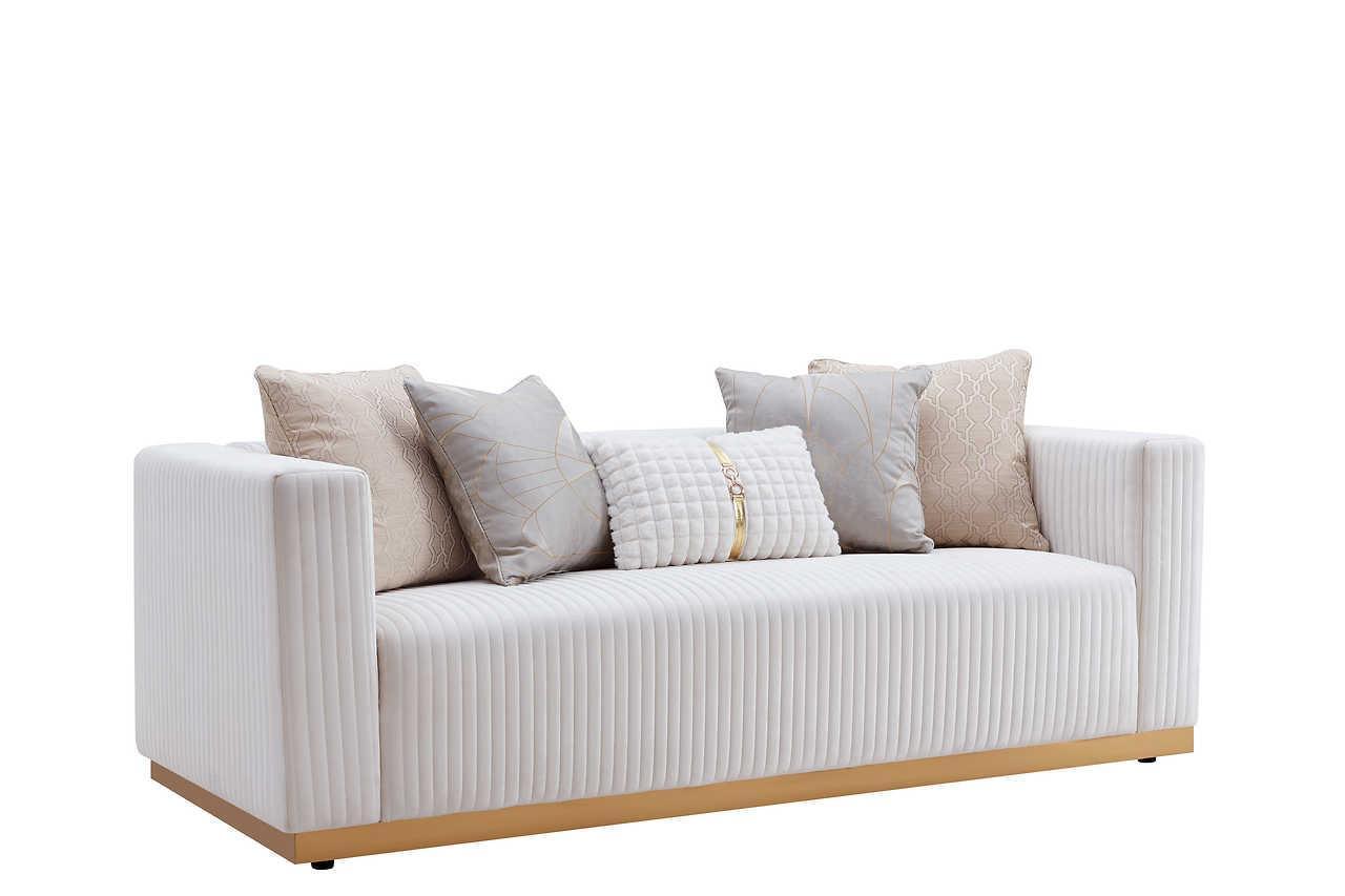 Alisha Ivory 2-Piece Living Room Set