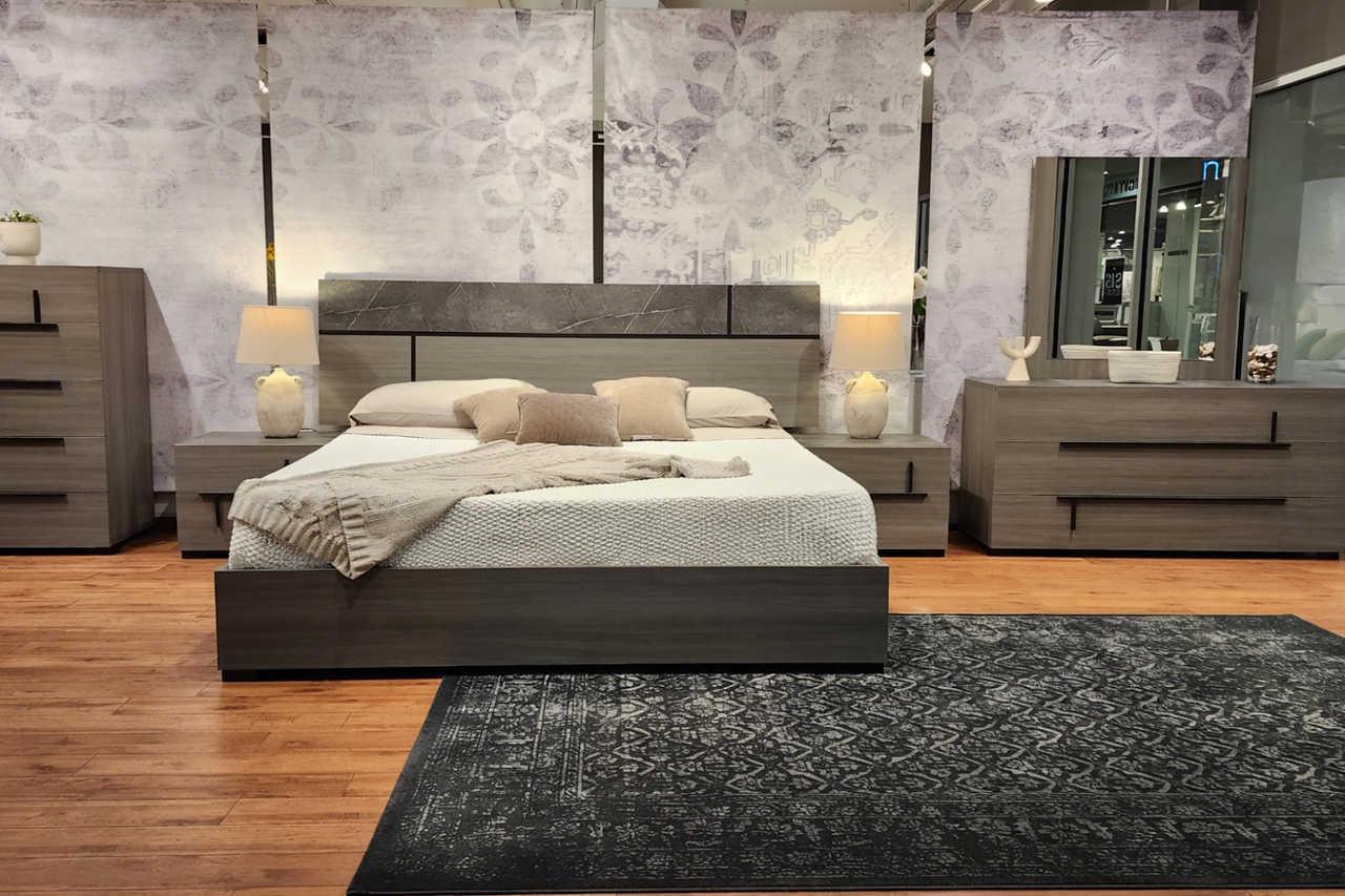 Sunrise Gray Italian Bedroom Set