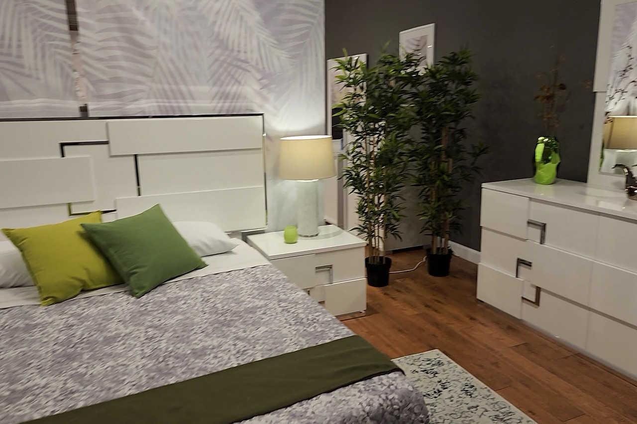 Infinity White King Bed