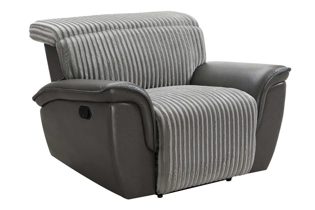 Twist Grey 3-Piece Reclining Set