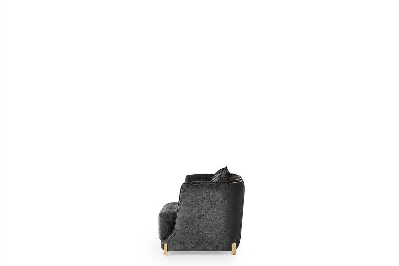 Elit Charcoal Living Room Set