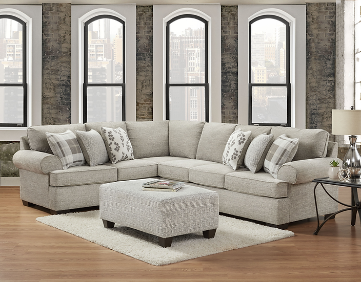 Light Gray 2-Piece Sectional