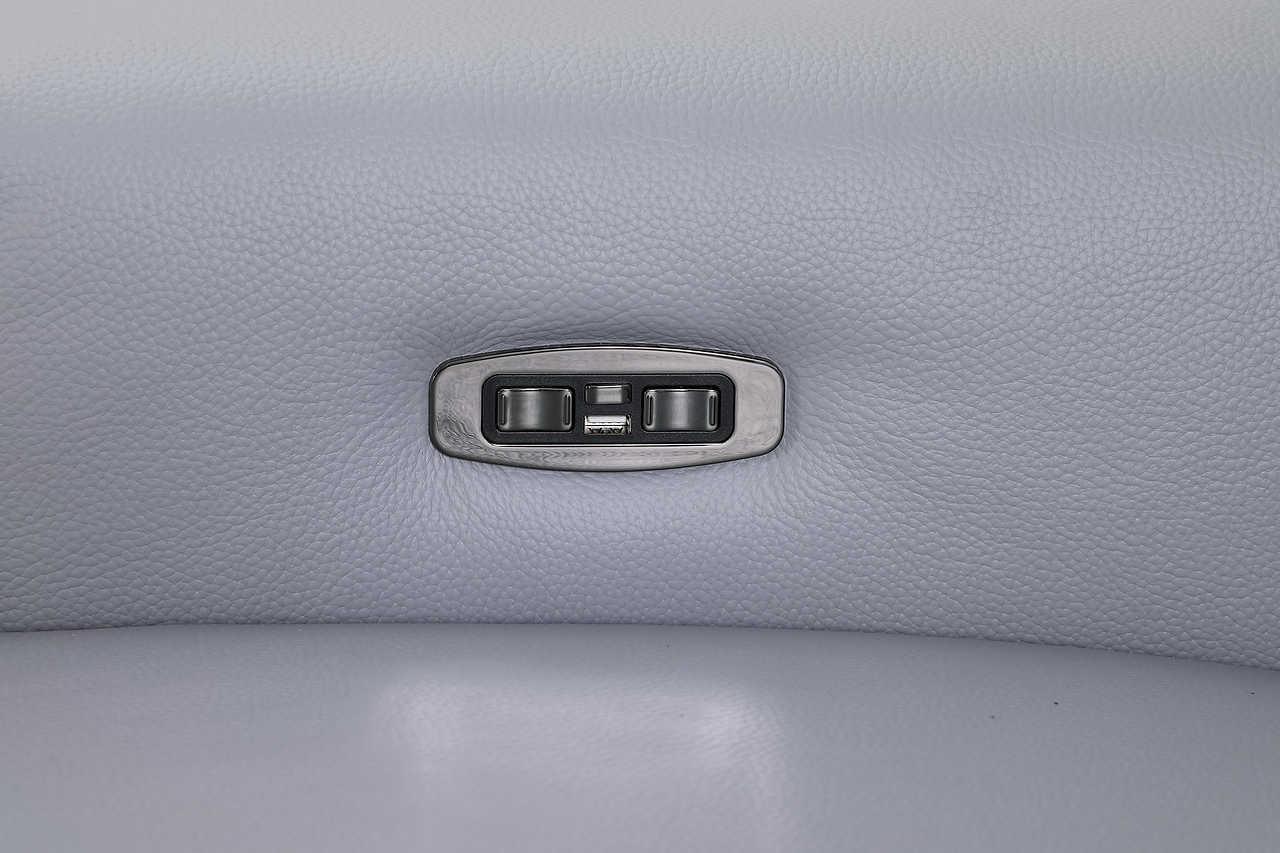 Nexus Light Blue Power Reclining Sectional