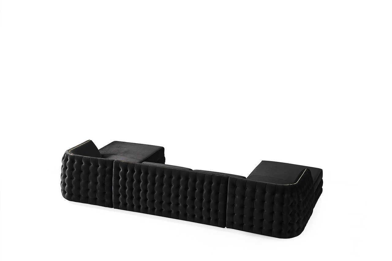 Sicilya Black Sectional