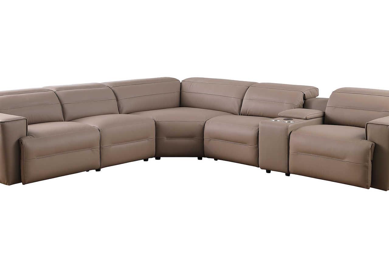 Nexus Brown Power Reclining Sectional