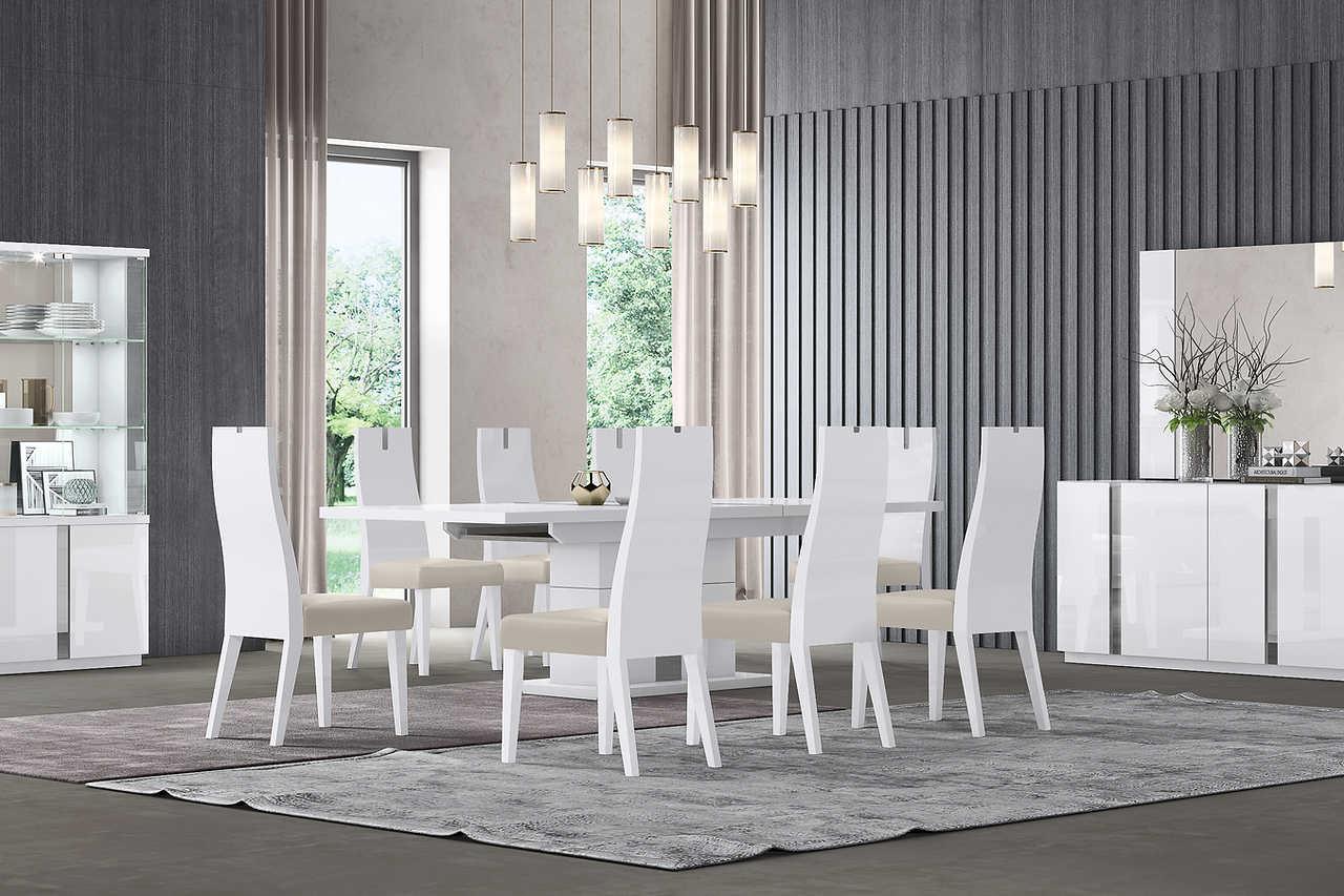 Chloe White High Gloss Dining Buffet