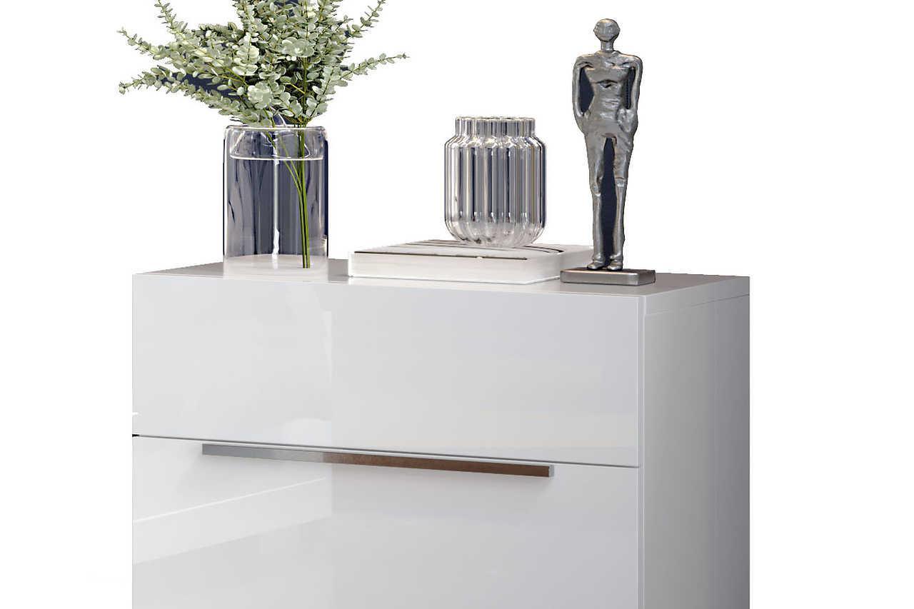 Premium White Modern Traditional Contemporary Marble Top Solid Wood 5-Drawers Chest - Ella Furniture