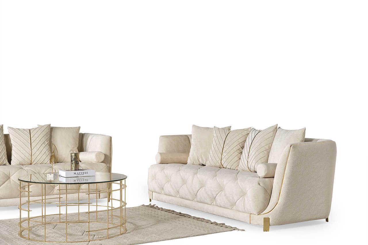 Elit Off White Living Room Set