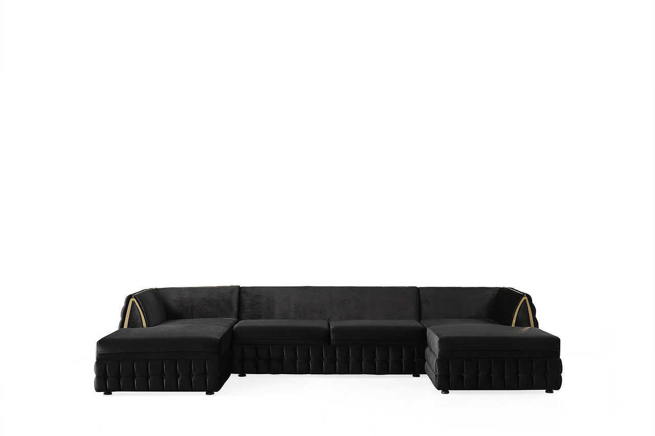 Sicilya Black Sectional