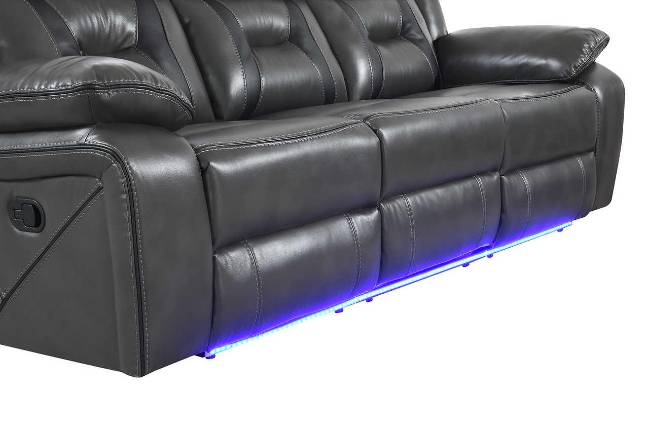 Concord Light Grey 3-Piece Reclining Set