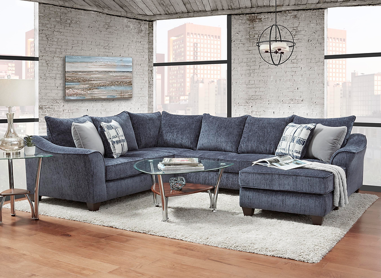 Captivate Lapis Charcoal Sectional